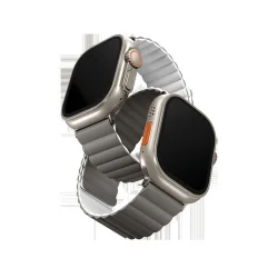 Uniq Revix Reversible Strap for Apple Watch 49/45/44mm - Ash Grey / Dove White